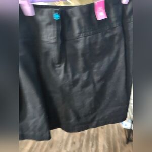 Black Faux Leather Skirt